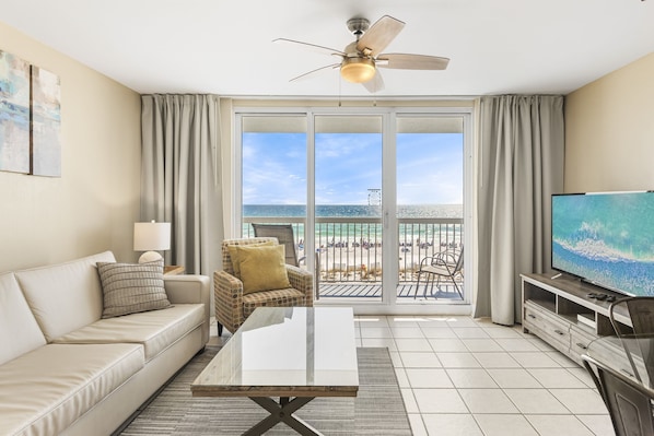 Living room and the view