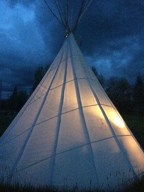 TiPi on a beautiful stormy night!