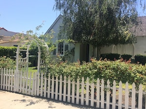 front garden from sidewalk