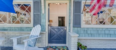 Front Double Dutch Door and patio