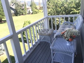 View from upstairs deck facing South