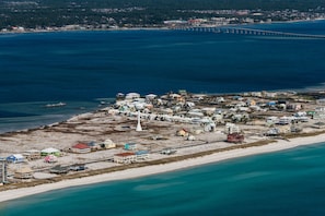 Our home faces the dock on the far side of the picture