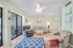 West side of Living Room. Beachy Vibes!