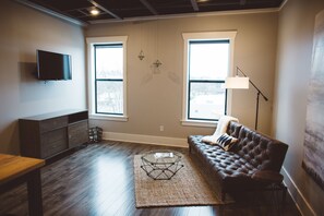 Professionally styled living room.