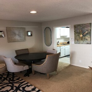 KITCHEN TABLE PLUS MORE EATING SPACE OUT SIDE PATIO NEXT PHOTO