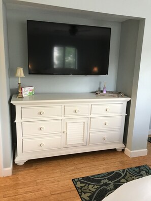 Full Sized Dresser and a 55” Smart TV