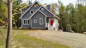 New home with views of Burke Mountain