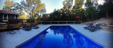 New heated pool