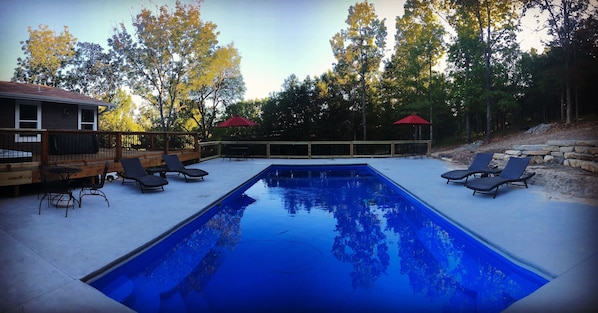 New heated pool