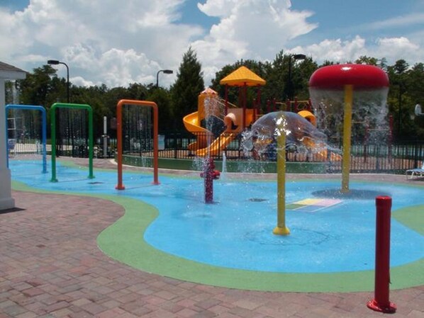 Splash area and playground