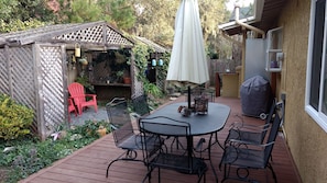 Beautiful outside dining area