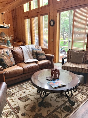 Living room, new hardwood floors!