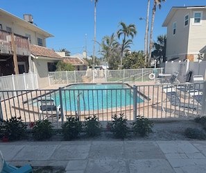 pool. completely renovated 2024. heated during season.