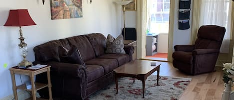 Living room with sleeper sofa