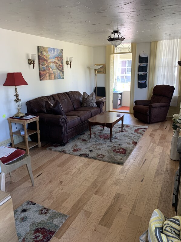 Living room with sleeper sofa