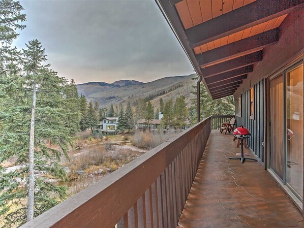 Look forward to relaxing on the 50 foot wraparound balcony