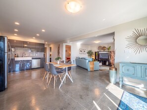 Spacious and open living area.