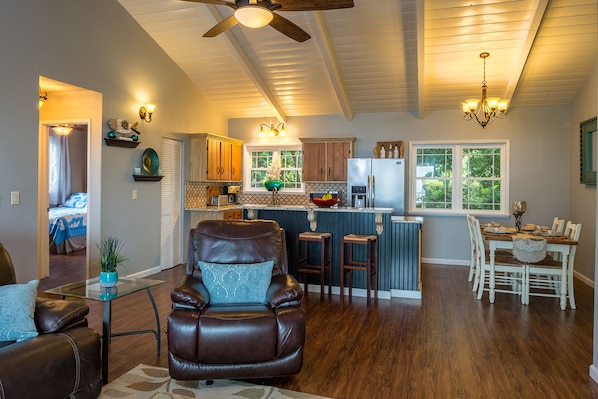 Living Room, Dinning Room & Kitchen