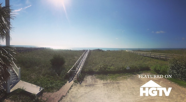 Vue sur la plage/l’océan