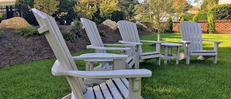 Relax and enjoy; this is your private backyard year round.