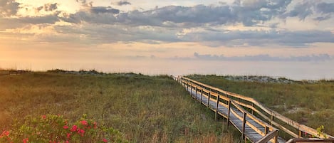 Enjoy the famous Carolina Beach sunrises right from the oceanfront deck!