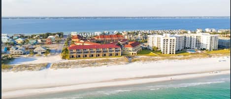 View of the complex from the Gulf of Mexico