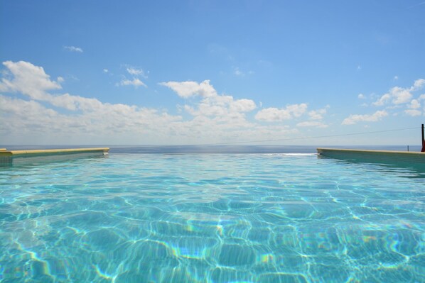 View from within the pool