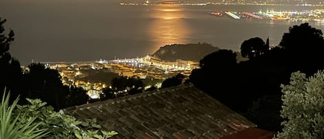 Pleine lune rouge été 2022 prise au dessus  de la location .