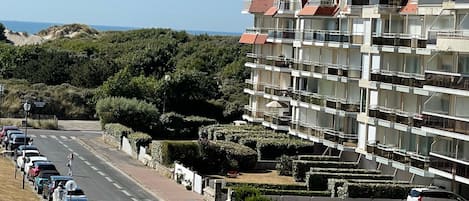 Vue (mer et dunes) depuis le balconnet
