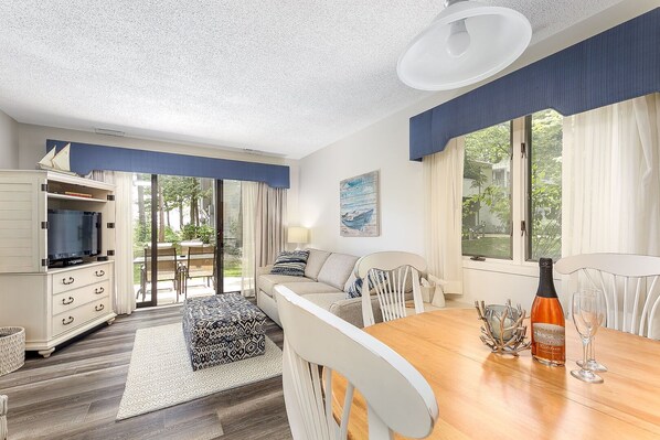 You'll love the views and privacy of this beachy condo.