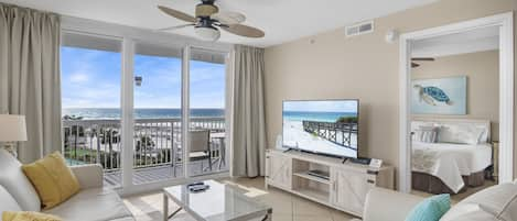 Living room and the view