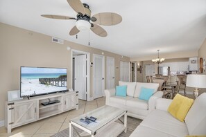 Living room with HD Smart TV