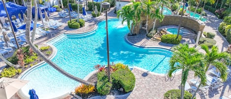 Relax, 3 pools and your very own lazy river

