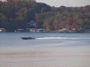 View from  deck watching boats.  Perfect to watch June boat races