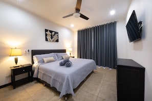 Master bedroom with ensuite bath and walk out to direct ocean view