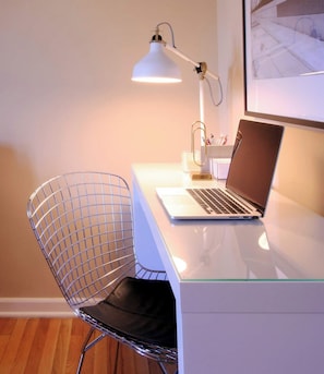 Set up shop and get some work done at desk