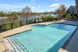 Community pool looking over the Cumberland River