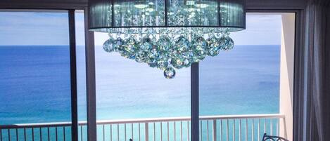 Elegant chandelier to lighten the mood