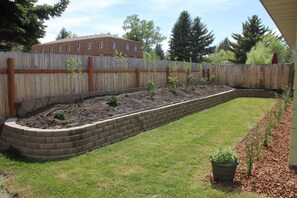 Backyard raised bed.