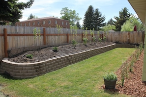 Backyard raised bed.