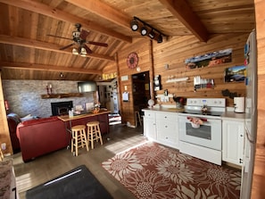 Kitchen and living room