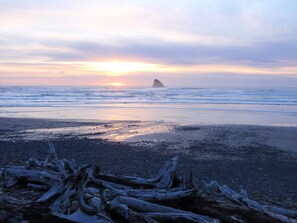 Pyramid Rock Cape Meares Sunset