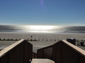 Boardwalk over the sand dunes to the gulf coast beach. Absolutely beautiful!