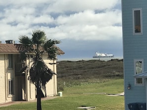 Beautiful gulf view from my 2nd floor condo balcony!