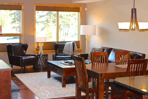 Living Area. Has Queen Sofa Bed.