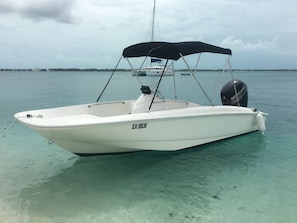 Brand New Boston Whaler 170 Super Sport with capacity of up to 8 guests!