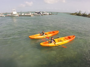 Kayaks available exclusively for use of guests of Villa BB1 Only