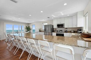 The views of South Ponte Vedra Beach are amazing from our fully stocked kitchen