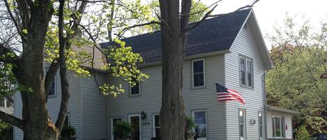 Front view of farmhouse- Summer