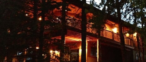 View of cabin from down by the creek.